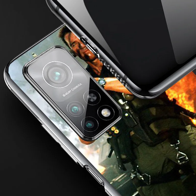 Arnold Schwarzenegger Terminator Phnoe Case for Xiaomi Redmi Note 12 11S 11E 11 10S 10 Pro Plus 9 9S 11T 9T 8 8T 7 Global Unique