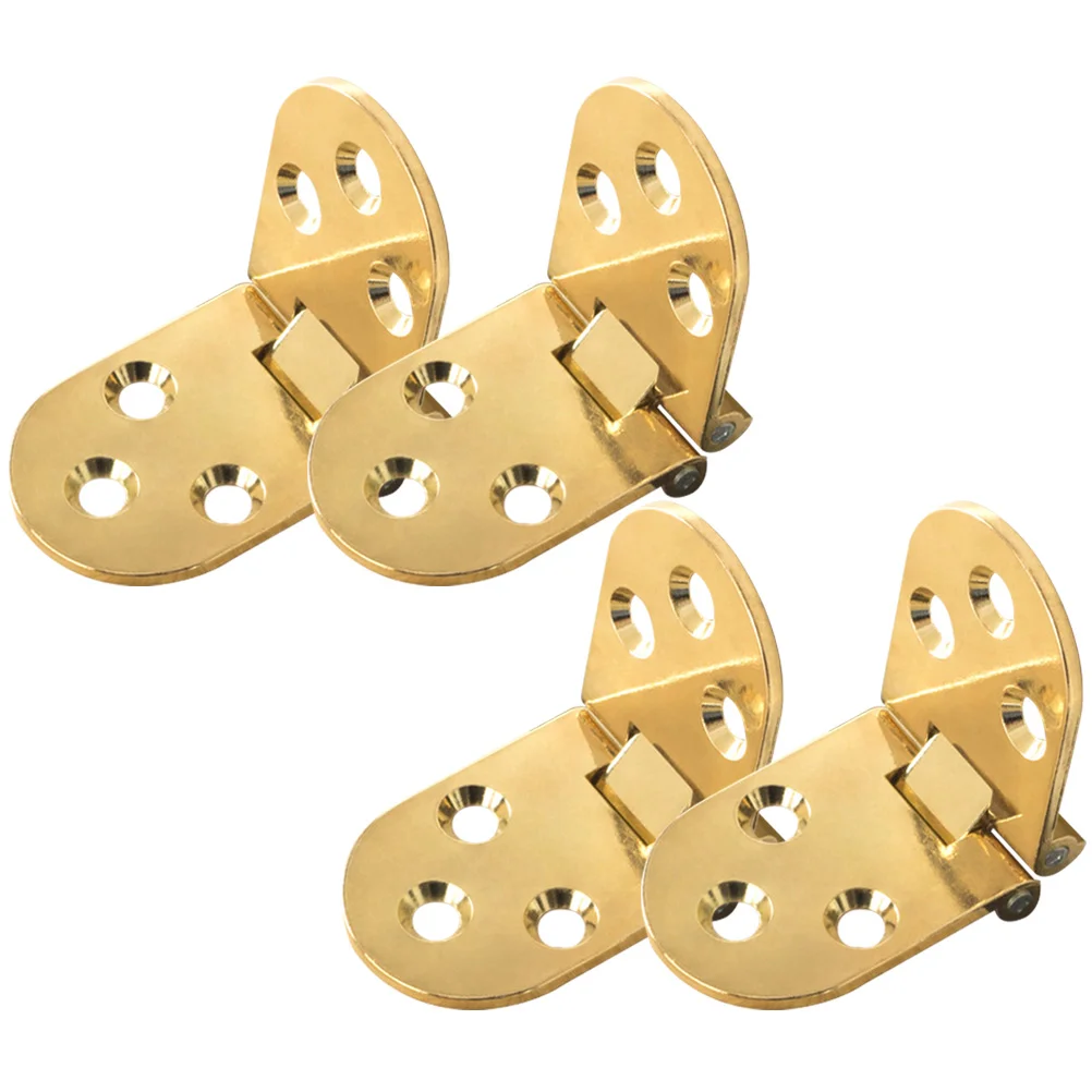 4 Pcs Alloy Clamshell Hinge Butler Tray Hinges 180 Small Folding Table Degree Swing down