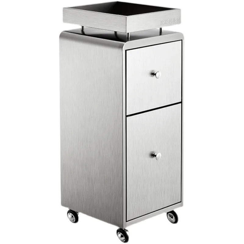 LHM, Barber Shop Tool Cabinet Stainless Steel Tool Cart Hair Salon Cart Multifunctional Shelf