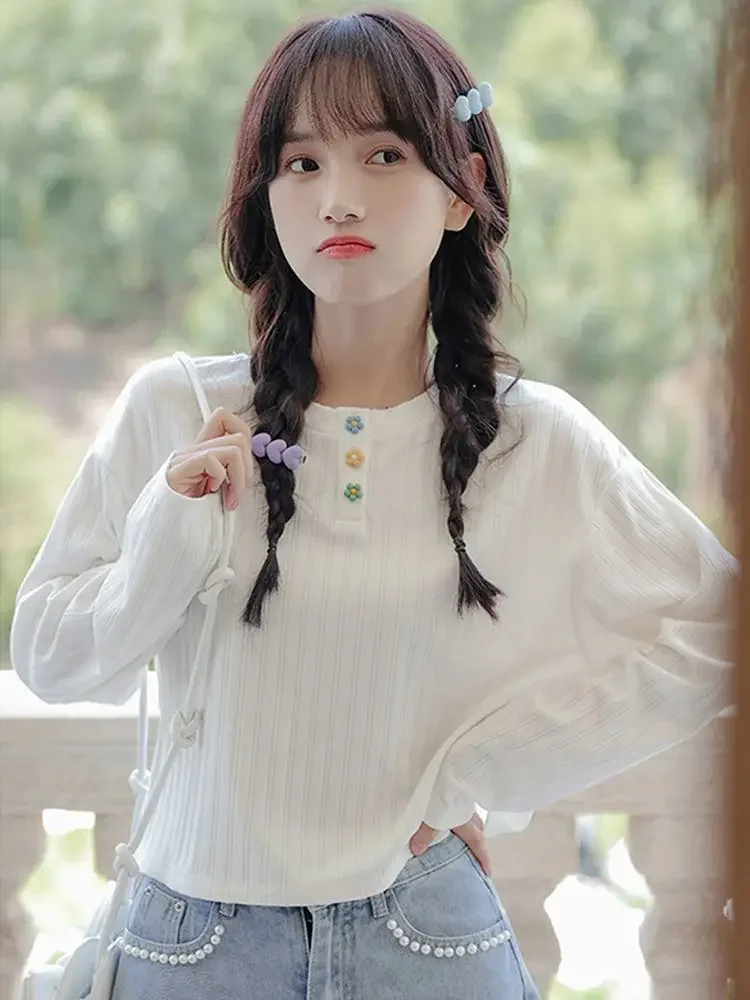 Sweatshirts Vrouw Shoujo Meisje Esthetisch Flanel Lus Schoon Tieners Controles Werkkleding Nieuwste Warmtezakje Subcultuur Esthetiek