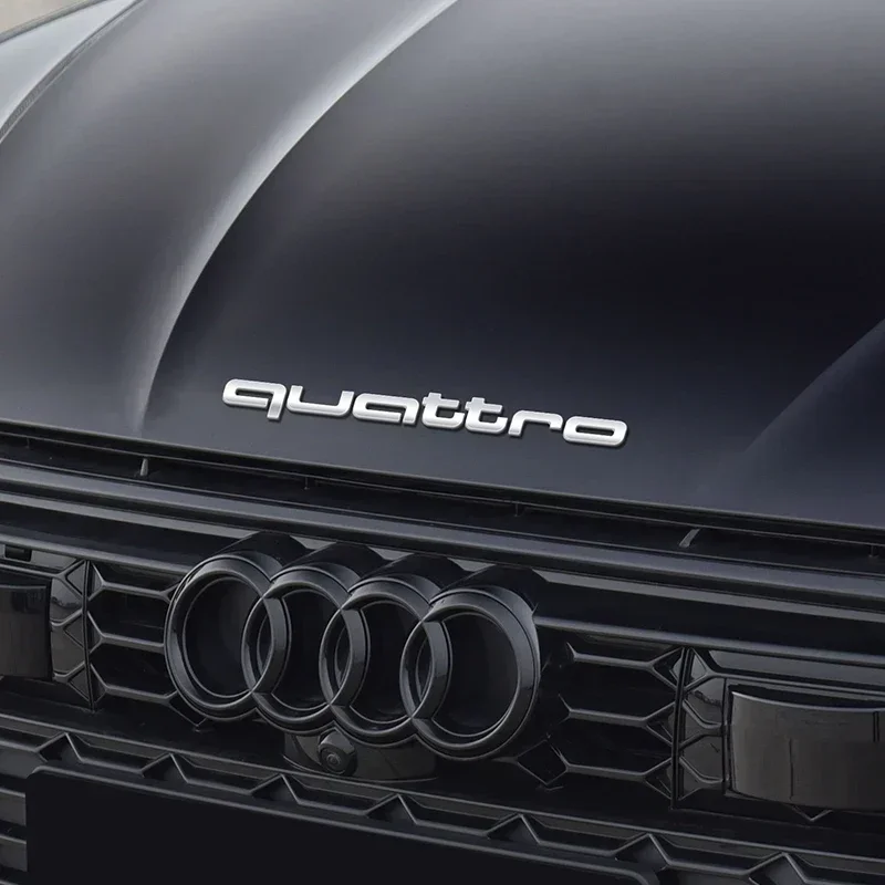 

3D Car Styling Quattro Emblem Body Rear Trunk Decoration Sticker for Audi sline A1 A2 A3 A4 A5 A7 Q1 Q2 Q3 Q4 RS TT Q5 Q6 Q7