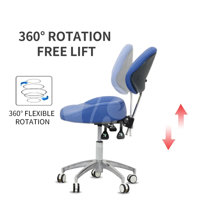 Modern hospital furniture doctor's stool adjustable nursing chair with wheels for salon stools