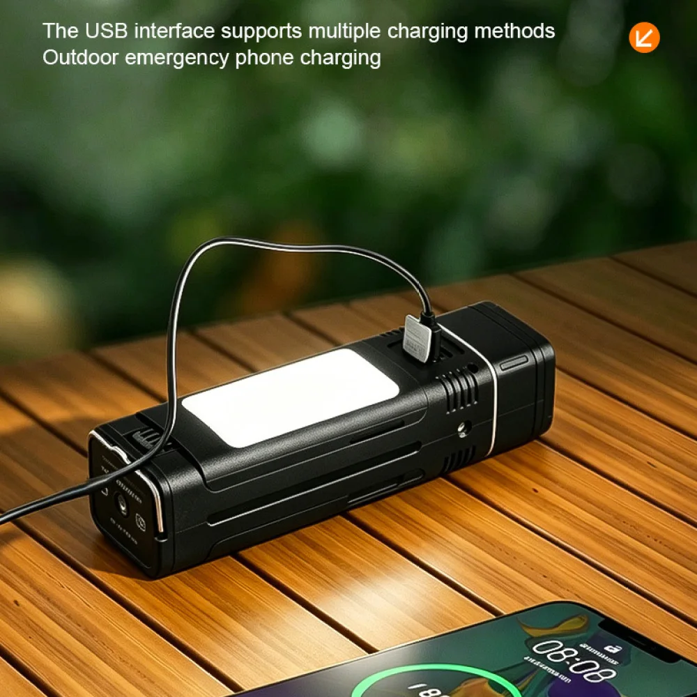 Foldable Led Camping Light Rechargeable Work Lamp Outdoor Power Bank Emergency Lighting Professional Inspection Torch