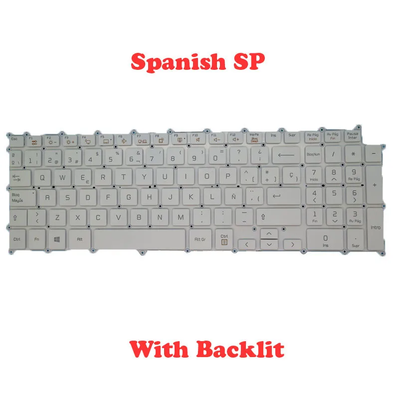 Backlit Keyboard For LG 17Z90N 17ZD90N 17ZD90N-V N.APS8U1 N.APS9U1 R.AAC8U1 R.AAC8U1 R.ARS6U1 V.A73J1 V.AA5D V.AP77G VA50K VA52J