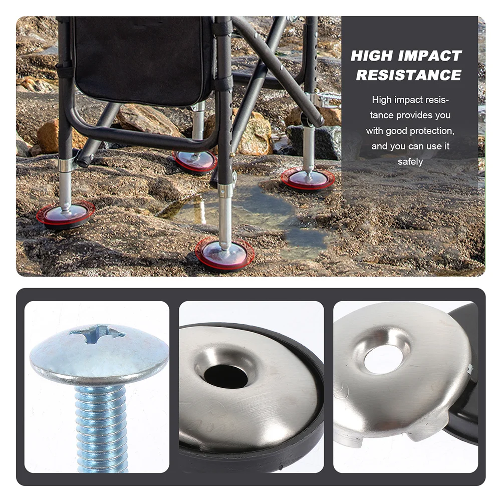 

1Set Outdoor Chair Claws Cover Stable Plastic Stainless Steel Non Slip Protective Chair Foot Claw Cover Fishing Supplies