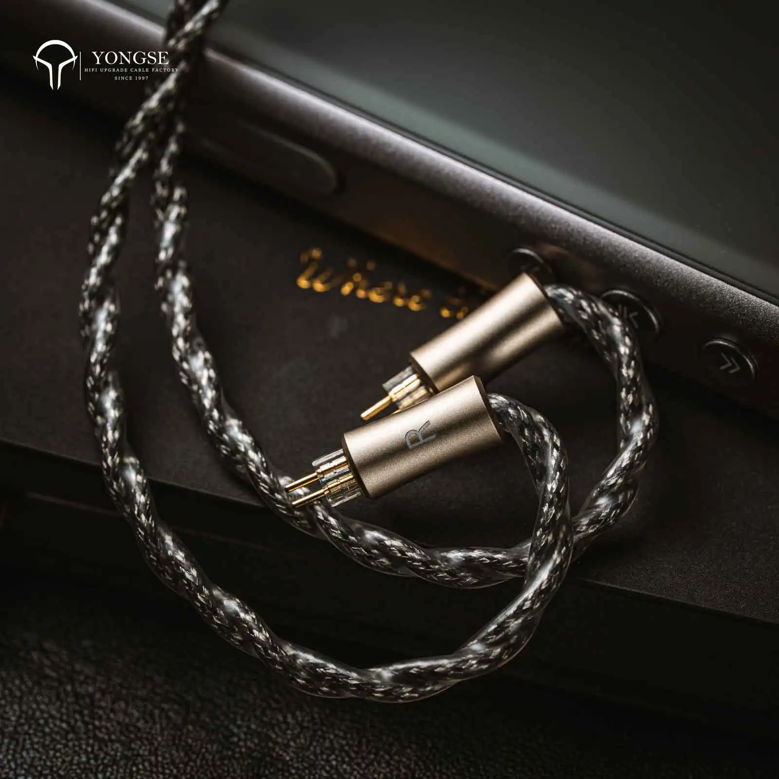Yongse-Vanguard Earphones Cable Hybrid Single Crystal Copper & Silver-Plated Copper with Coaxial Insulation view 6