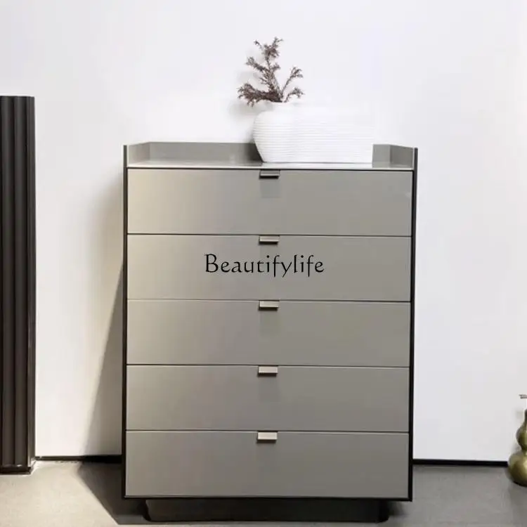 

Italian minimalist end custom chest cabinet entry porch cabinet decorative cabinet