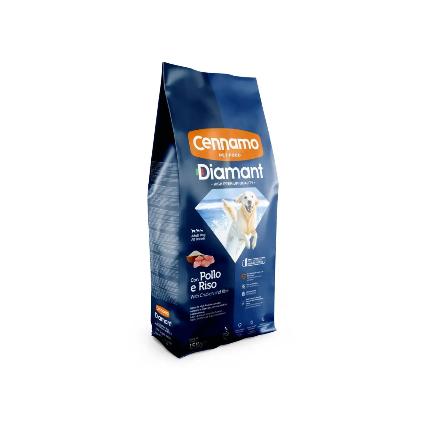 Cennamo Diamant Adulto Pollo Natural para Perros 15 KG