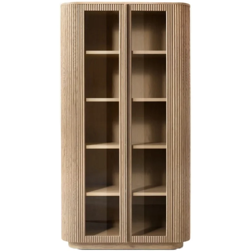 

American solid wood high-end luxury dining side sideboard storage display cabinet high-end luxury design