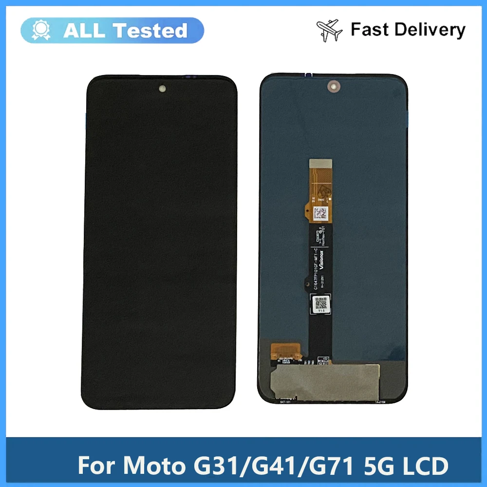 Test 6.4“For Motorola Moto G31 G41 G71 5G LCD XT2173-3 XT2167-2 XT2169-1 Display Touch Screen Assembly Repair Parts