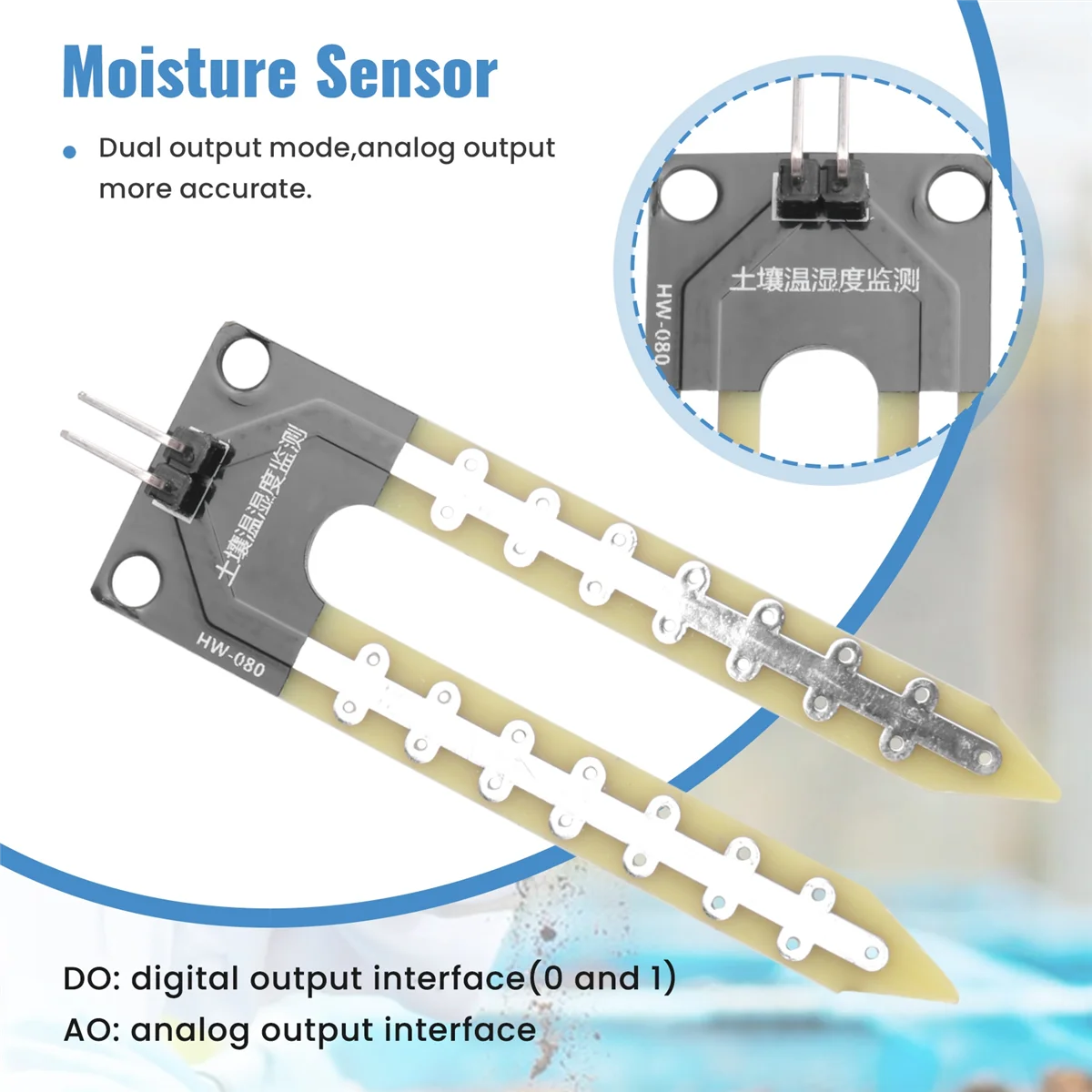 Sensor de umidade do módulo de detecção de higrômetro de solo FC-28 DC 3.3V-5V HY
