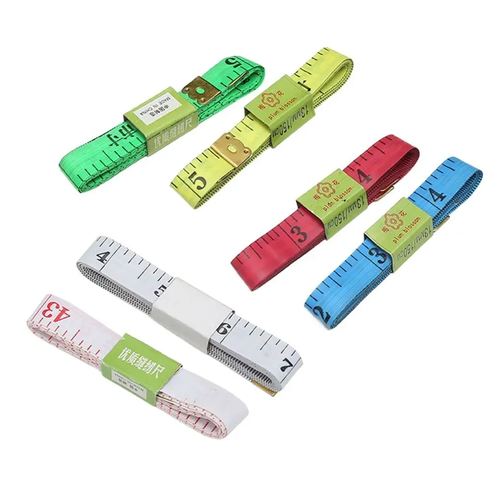 Durable 60in Soft Tape Measures Double Scale Mini Clothes Tailor Ruler Body Measuring Ruler