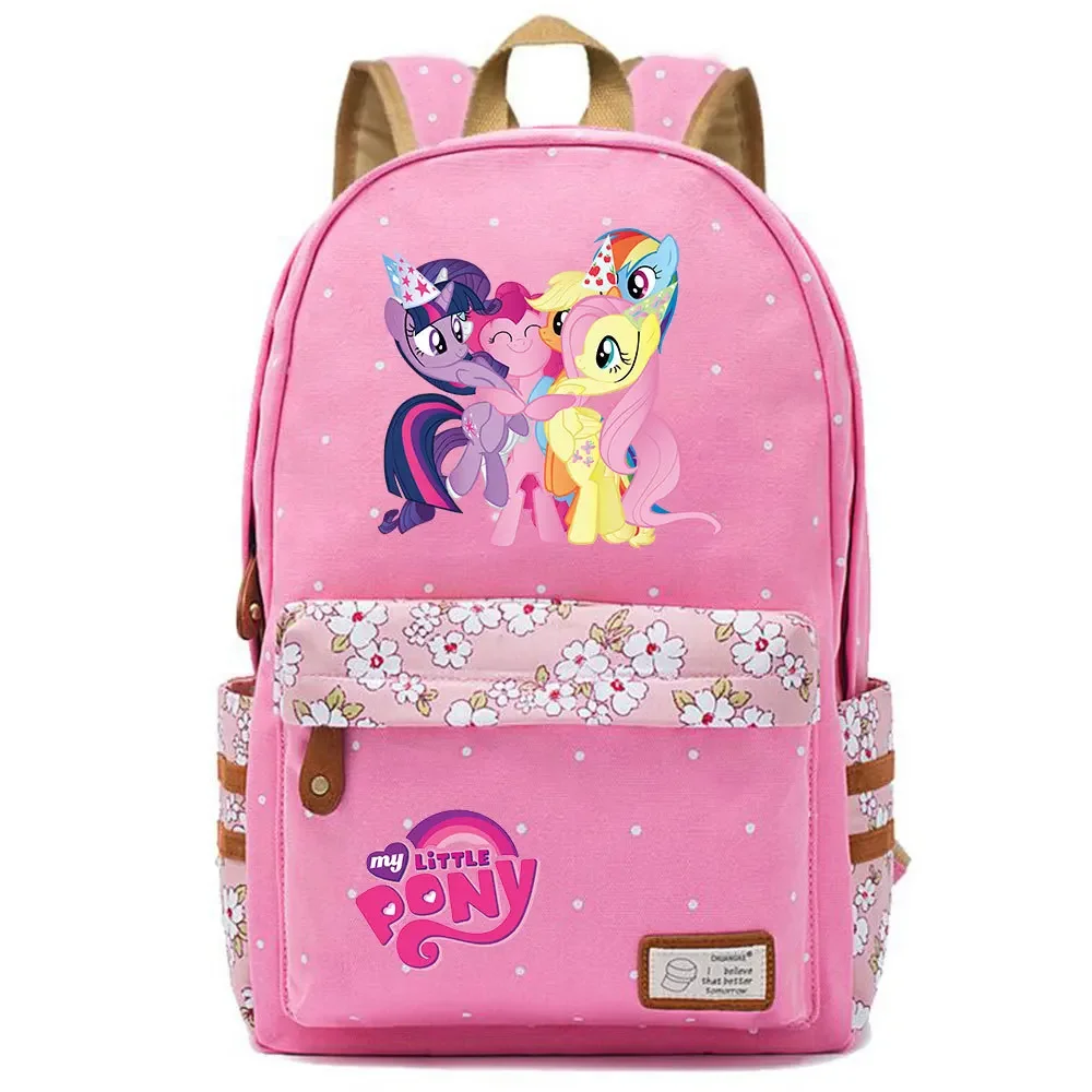 Little Pony Unicorn  Backpack Schoolbag Travel Notebook Bag Gift for Kids Students