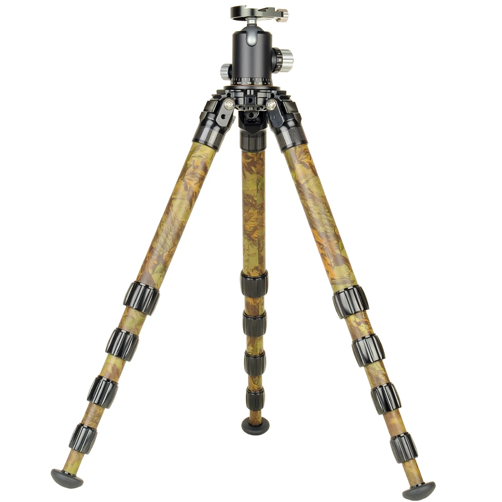 40kg Load Capacity Stand with 3-way Head Professional Hunting  Heavy Duty Video Tripod Carbon Fiber Customized