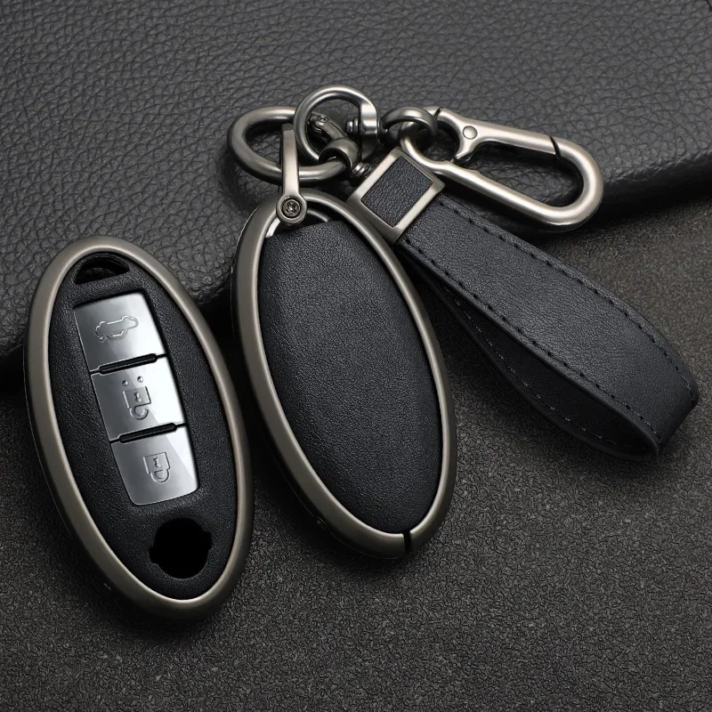 

Car Key Case Cover For Nissan Leaf Micra Qashqai J11 J10 X Trail T32 Versa Note Patrol Key Fob Cover Accessories