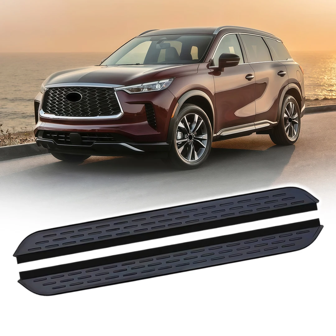 2Pcs Running Boards Side Step Pedal Fixed Foot Step Pedal Stair Fits for Infiniti QX60 2022 2023 2024 2025 2026