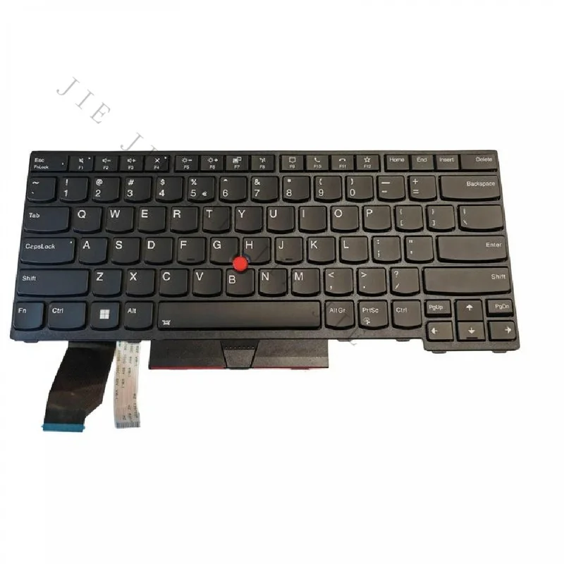 US Layout Backlit Laptop Replacement Keyboard For Lenovo ThinkPad L14 L14 Gen1 L14 Gen2 With Trackpoint Black