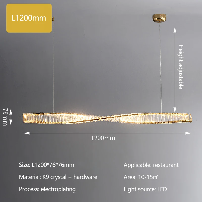 Imagem -06 - Postmodern Luxo Lustres de Cristal Long Strip Design Lâmpada Led Dourada para Sala de Jantar Iluminação Pendente do Quarto Luminárias Domésticas