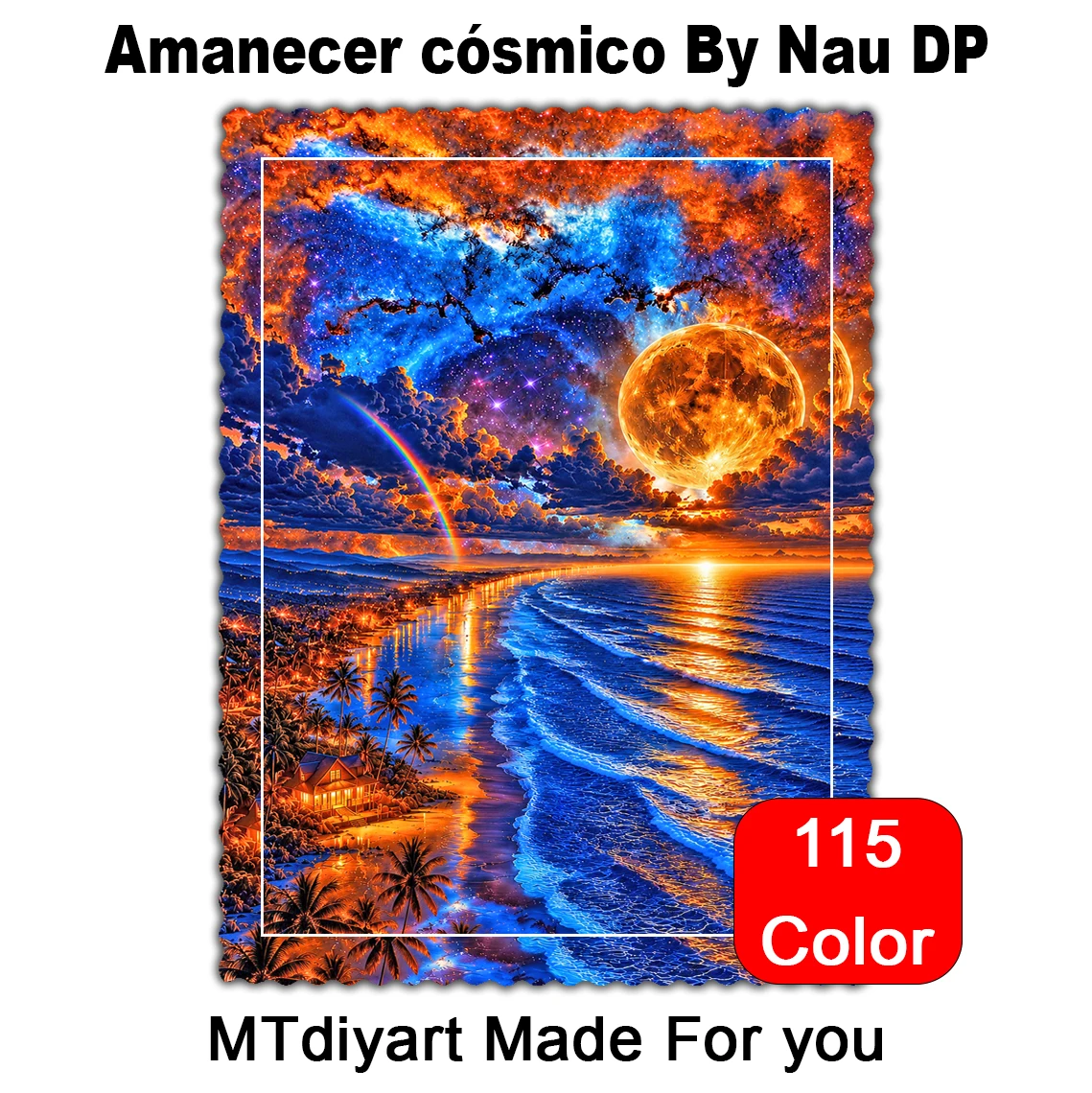 Amanecer cósmico By Nau DP 115 Colors 50x70 70x100 Diamond Painting - AliExpress 15