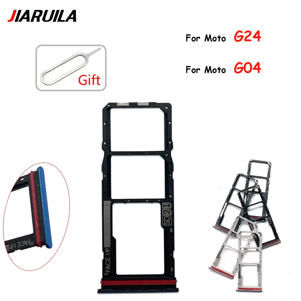 

SIM Chip Holder Slot Adapter Drawer For Moto G04 G24 SIM Card Tray Holder Slot Replacment Parts