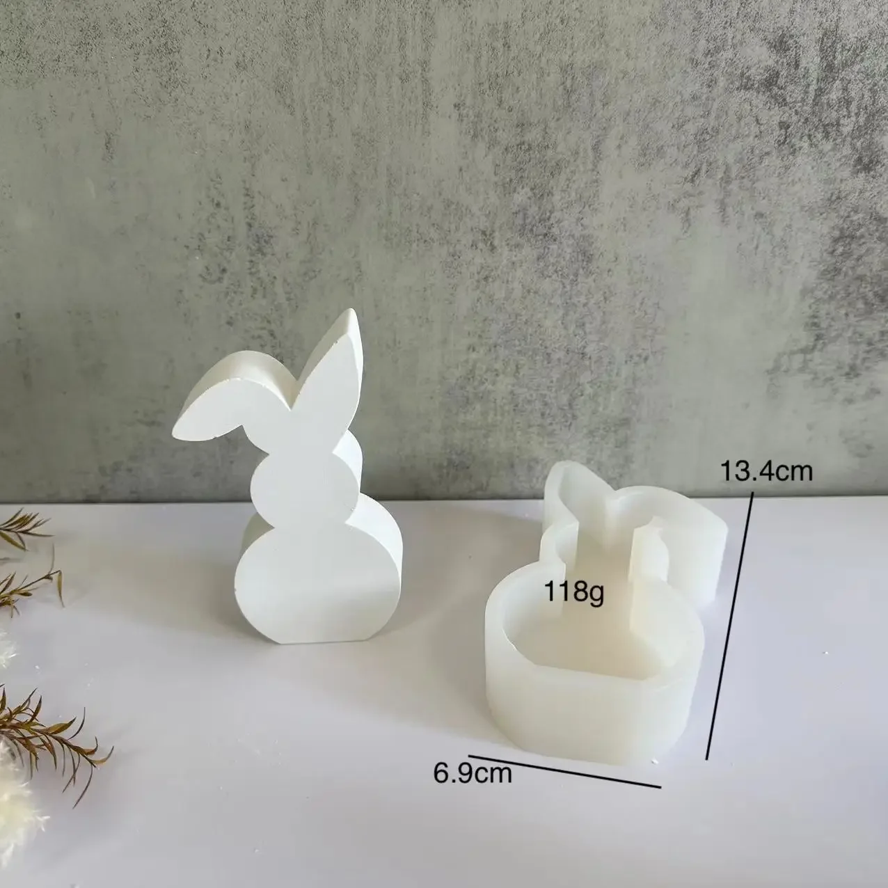 

Силиконовые формы для свечей с милым кроликом, гипсовые автомобильные благовония, расширяющиеся гипсовые формы для украшения, пасхальные формы для ароматерапии