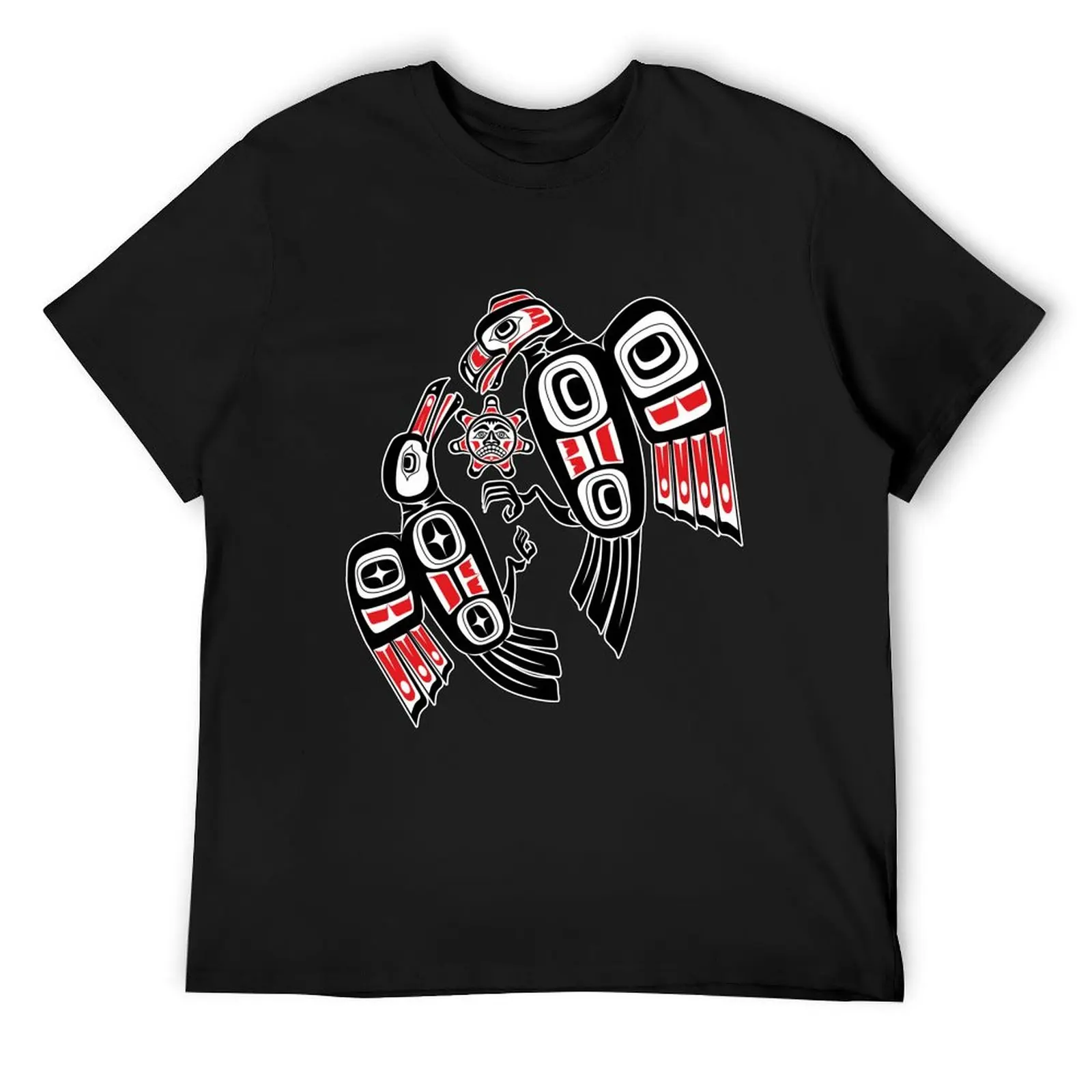 

Haida Eagle Battles Raven for the Light T-Shirt aesthetic clothes customs plus size tops plus size men clothing