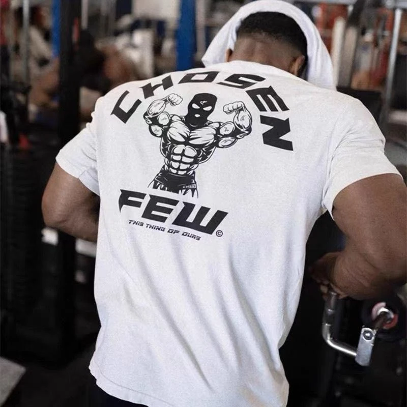 Fitness International New Summer Sports Short-sleeved Men T Shirt Stretch Cotton Loose Top Muscle Training Running Tide Brand
