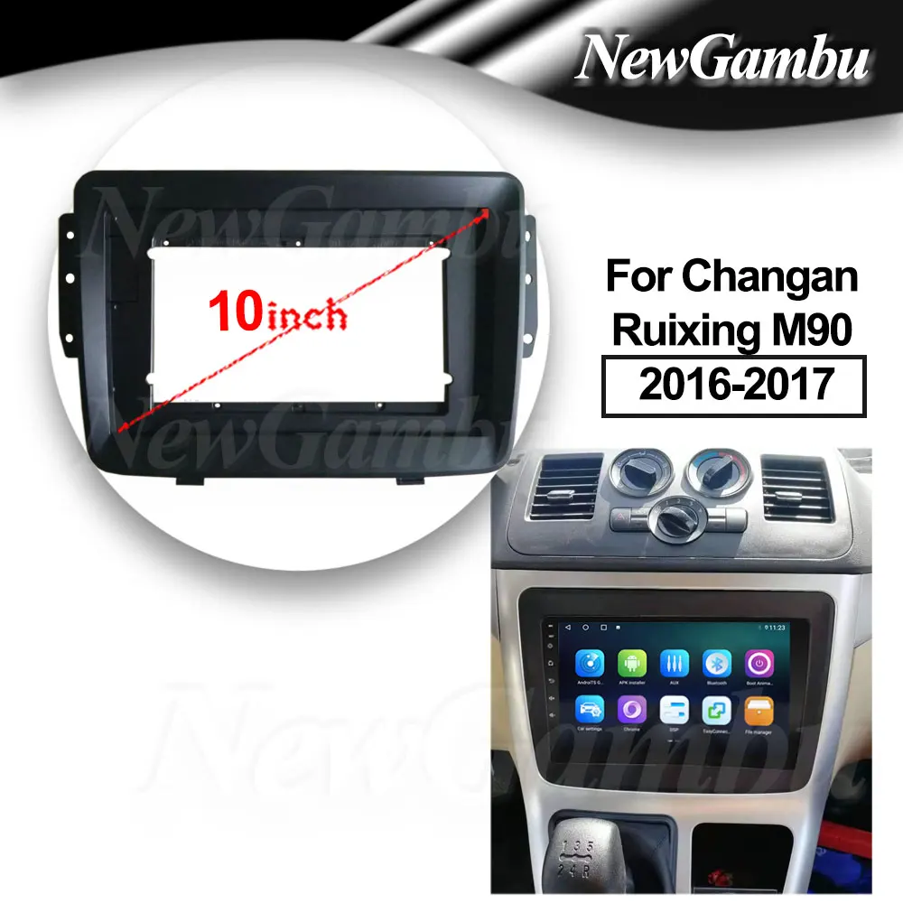 

10 inch For Changan Chanan Ruixing M90 2016-2017 Frame Audio Adaptor Dash Trim Kits Facia Panel Radio Player screen 2 Din