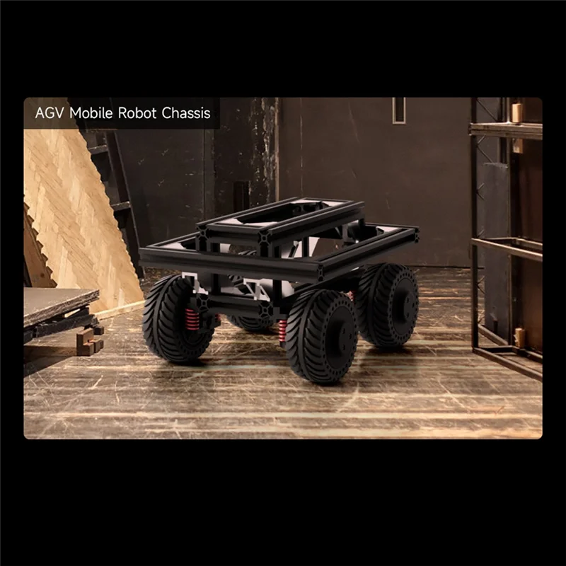 نظام التعليق UGV المدمج المعدني بالكامل (A)، زنبرك عالي القوة، سعة تحميل 7.5 كجم، مناسب لمحرك المحور DDSM115 #6