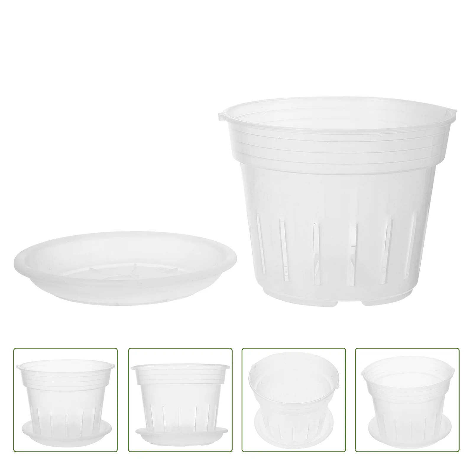 

Orchid Pots With Holes Ventilate Holes Flowerpot Plastic Mesh Net Orchid Planter Plant Pots Clear Flower Pot With Tray