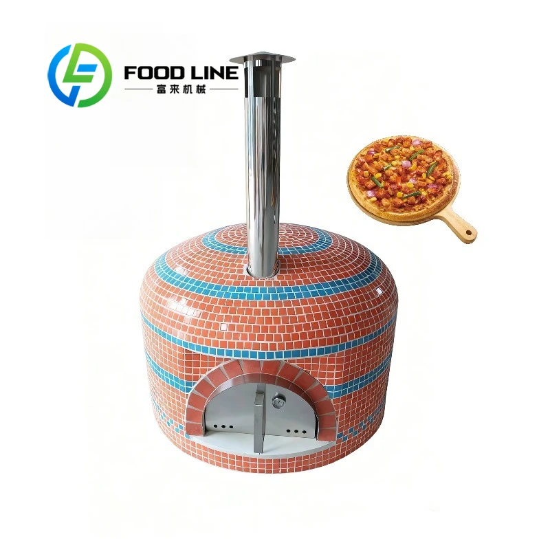 

Large Woodfired Pizza Oven Outdoor Clay Insulated Brick Charcoal Pizza Oven for Restaurant