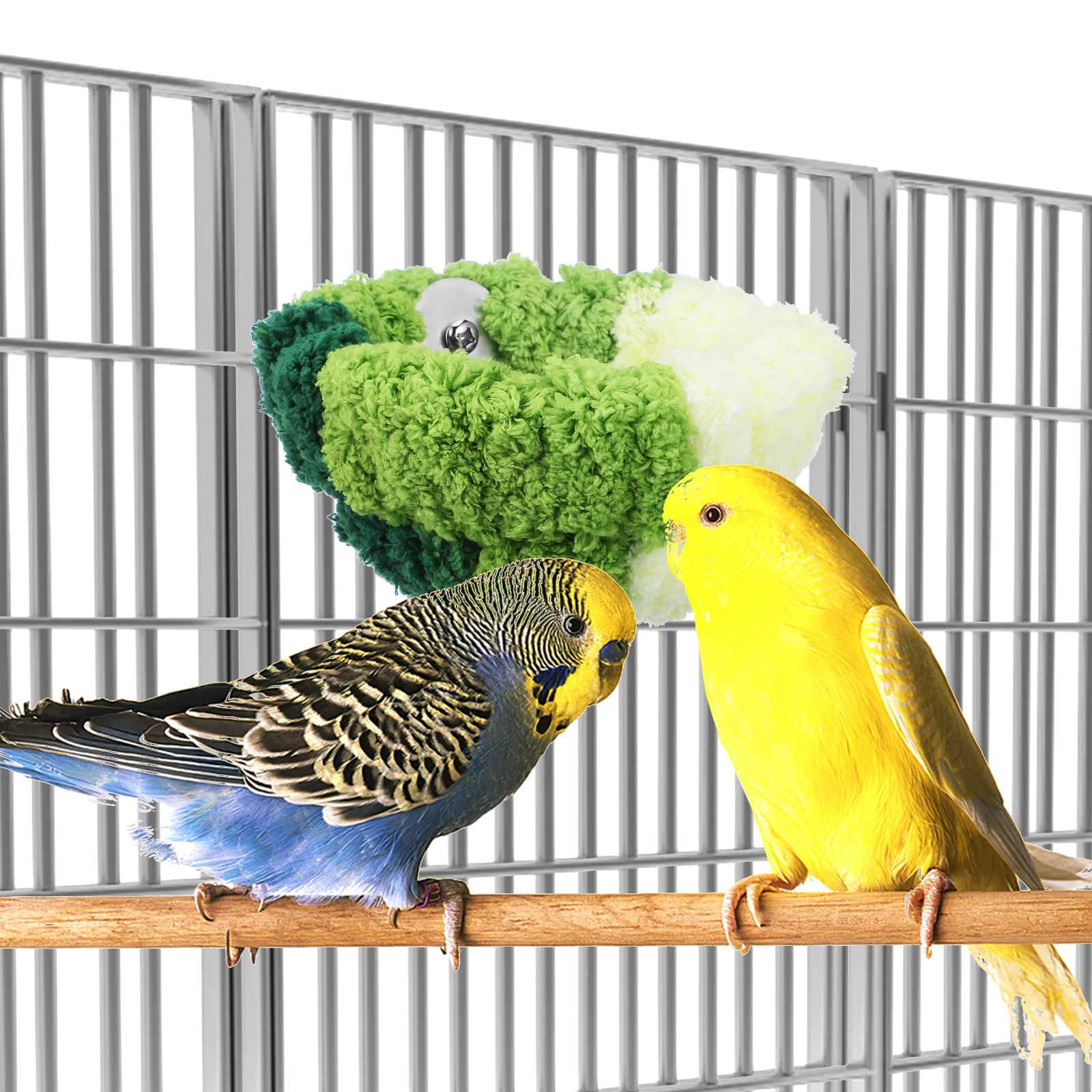 

Winter Bird Snuggle Hut for Cage Mount Warm Sleeping Nest for Parakeet Cockatiel Indoor Bird Bed Nesting Box Pet Comfort