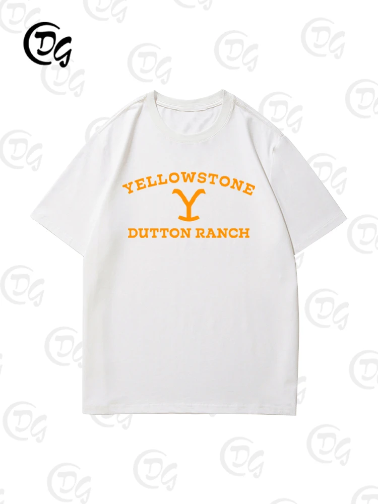 

Летние повседневные мужские и женские футболки с короткими рукавами Yellowstone Park Dutton Farm Big Sister Friep в американском стиле