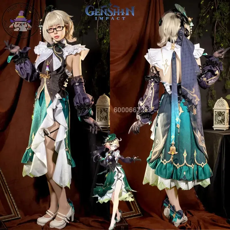 

Emilie High Quality Cosplay Costume Hot Game Anime Genshin Impact Halloween Christmas Carnival Uniform Accessories Party Outfits