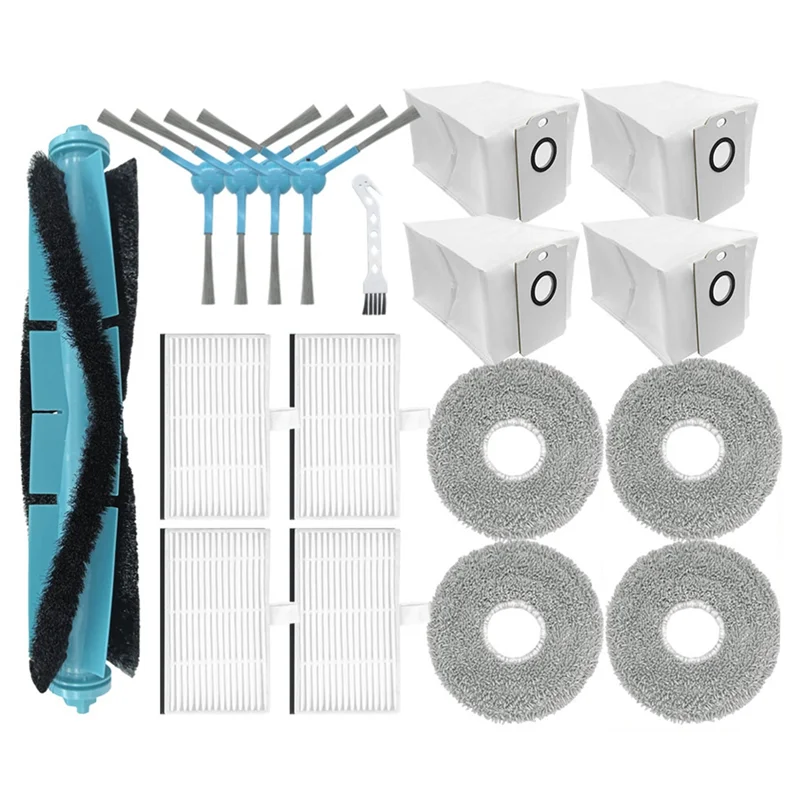 لماذا-For Conga 9590 / 9990 / 10090 AI Spin Revolution Ultra Power Home فرشاة جانبية رئيسية فلتر Hepa قطع غيار كيس الغبار