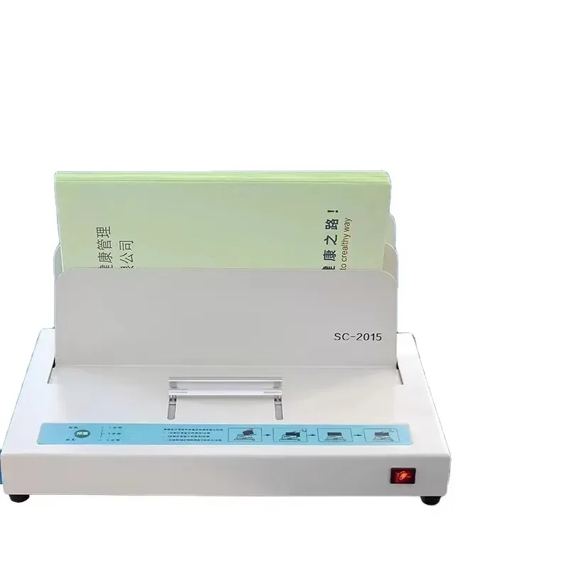 Fully Automatic Hot Melt Glue Binding Machine, No-drill Document/voucher/book Sealing Machine