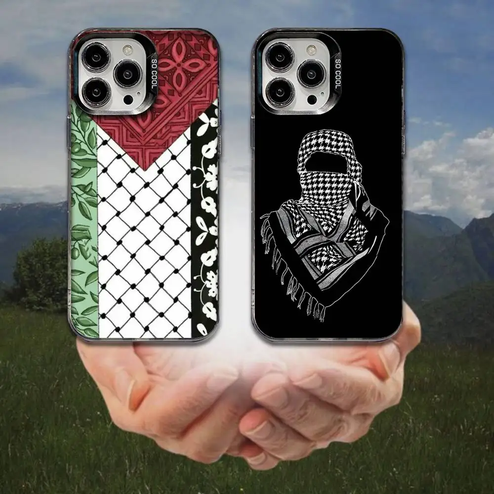 

Hattah Keffiyeh Fashion Phone Case For iPhone 16,15,14,13,12,11,8,7,Pro,Max,Plus,Mini,XS,SE Anti Fall Black Matte Hard