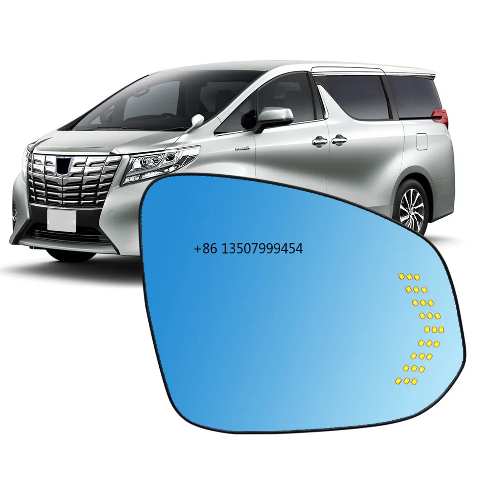 

YCL Factory Car Rear View Side Mirror With Turn signal Heating Anti-glare Blue Glass Functions for Innova Fortuner Hilux