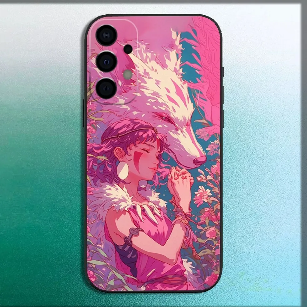 M-Mononoke H-Himes Phone Case For Samsung Galaxy A13,A21s,A22,A31,A32,A52,A53,A71,A80,A91 Soft Black Cover