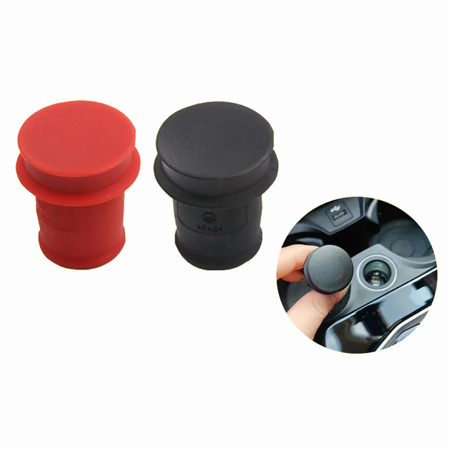 Red Black For BMW E F Chassis Cigarette Lighter Cap Waterproof Anti Dust Plug Cover ABS Cigarette Lighter Case 51168222183