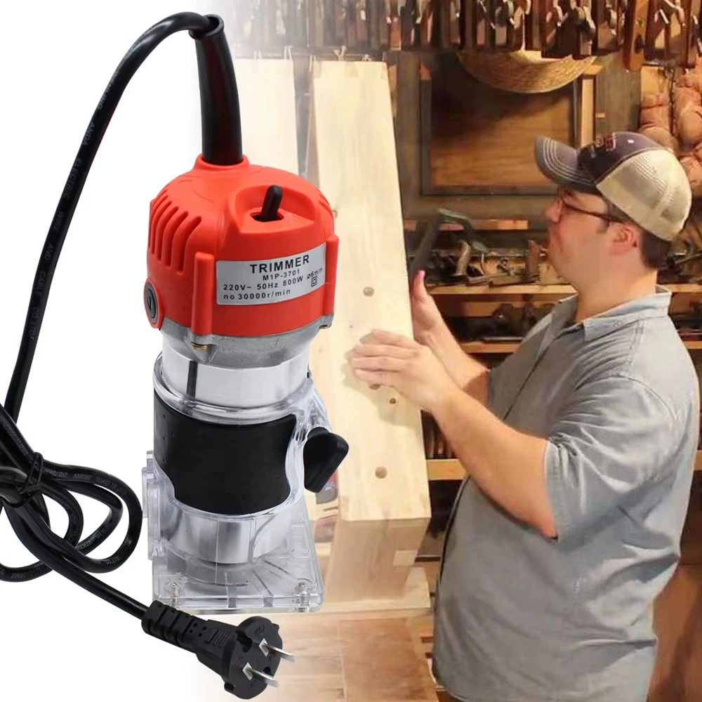 Multi-functional Trimming Machine Electric Wood Milling Slotting Woodworking Engraving Machine Electric Tool Hole Punching