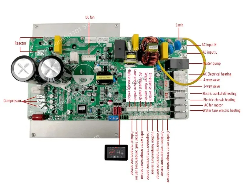 Heating Cooling Inverter Heat Pump Pcb Controller PCBA   Printed Circuit Board