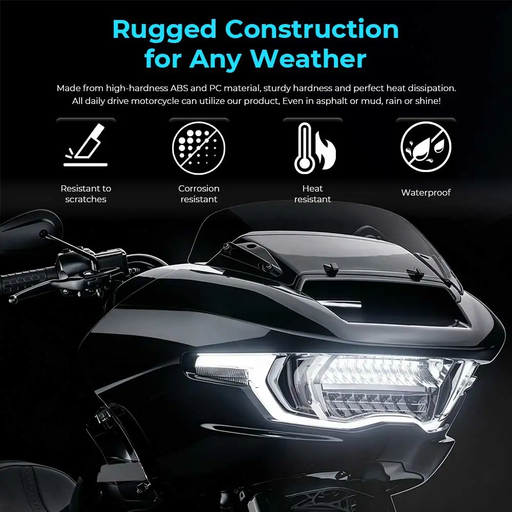 For Harley Touring Road Glide CVO ST FLTRXSTSE 2024 2025 2026 Motorcycle 1 Set Front Inner & Outer Headlight Fairing ABS Plastic