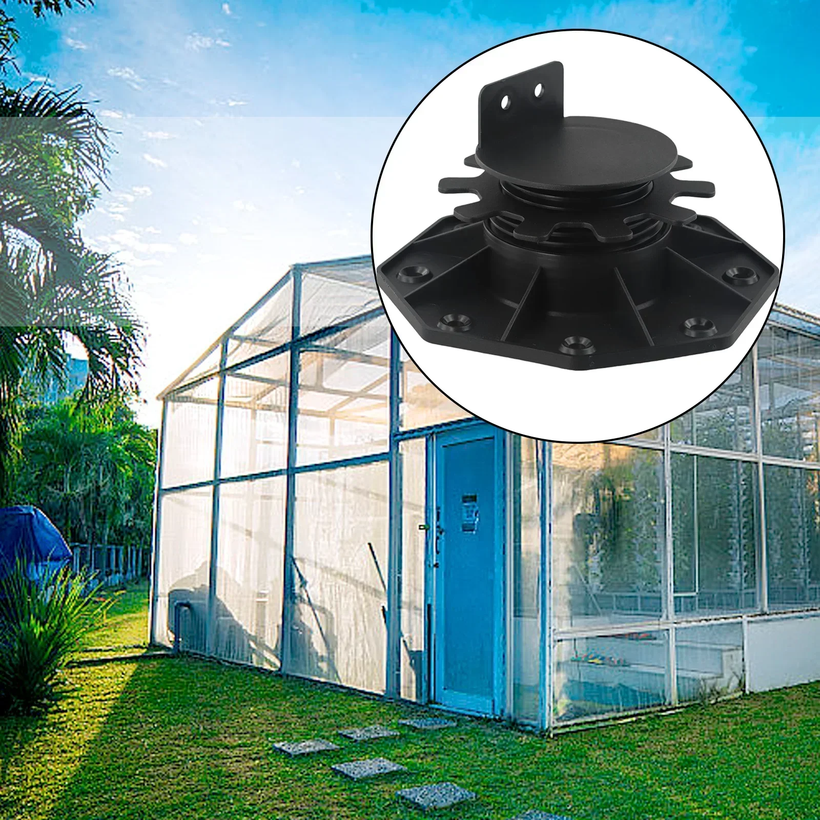

1/10pcs Adjustable Decking Pedestal Riser Bearing Support Construction Perfect For Patios And Gardens 18-30mm 30-60mm