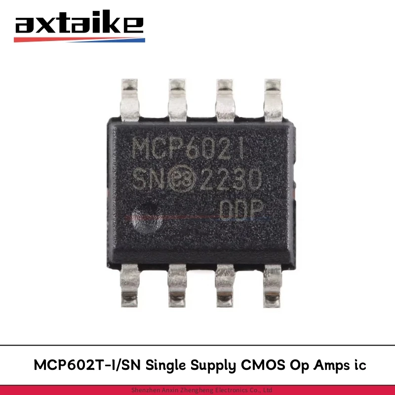 5/10PCS MCP602T-I/SN SOP-8 MCP602 MCP6021 MCP602I SMD 2.7V to 6.0V Single Supply CMOS Op Amps ic