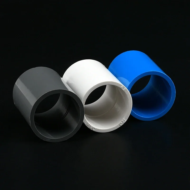 1~2pcs 20 25 32 40-63 mm PVC Pipe Straight Equal Connector Plastic Joint Garden Irrigation Fish Tank Adapter Water Pipe Fittings