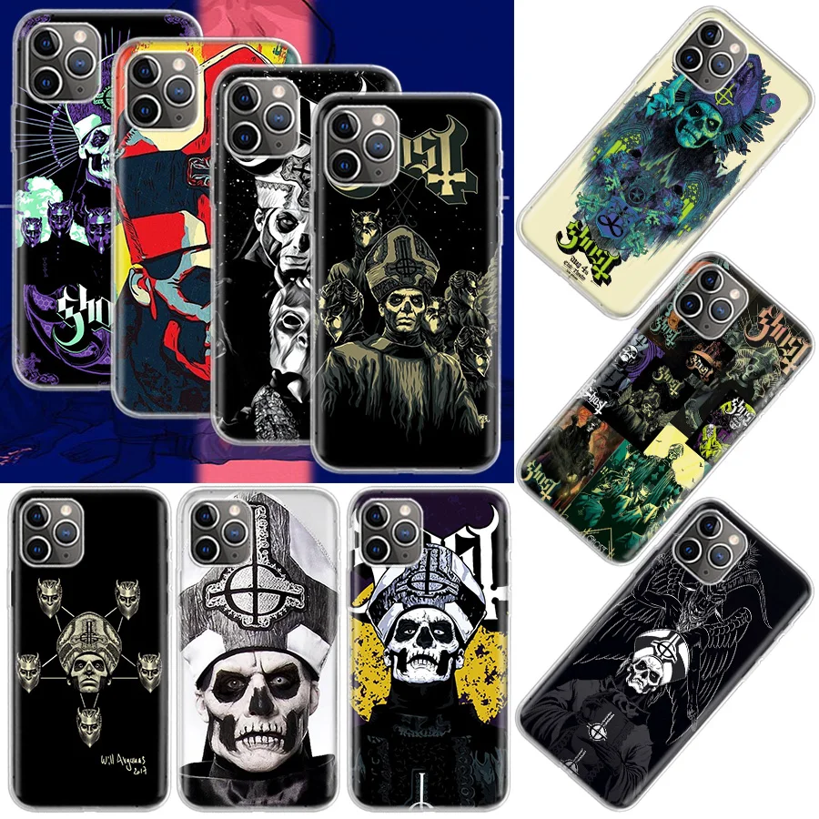 Ghost Papa Emeritus Phone Case For Apple Iphone 12 Mini 14 13 15 Pro Max 11 X XS XR 16 Plus Cover Shell Coque