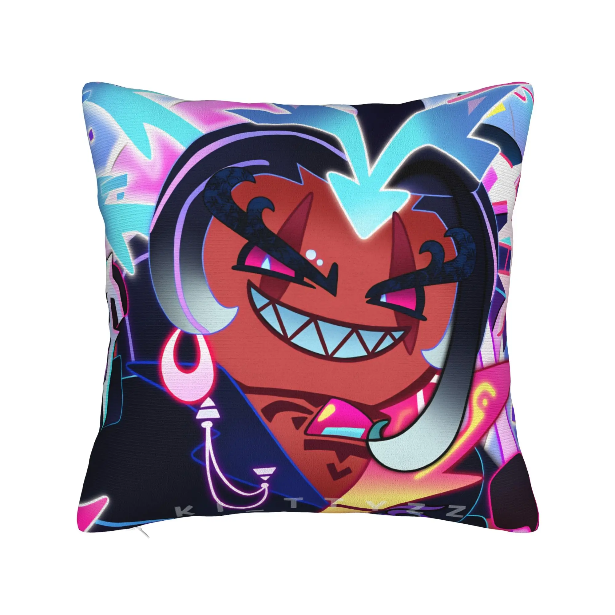 Burning Spice Cookie Pillow Cover  Cute Funny Pillow Case For Sofa Couch Bed Living Room Soft Pillowcases Gift