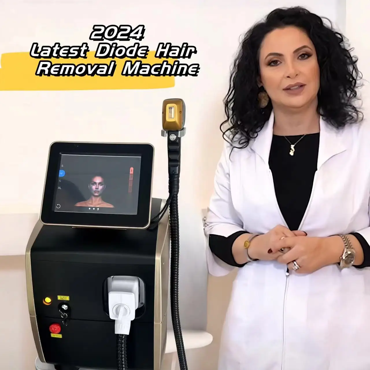 

Portable 808nm Diode Laser Hair Removal Machine Ice Titanium Cooling Head Painless Permanent Hair Removal Device CE Approved