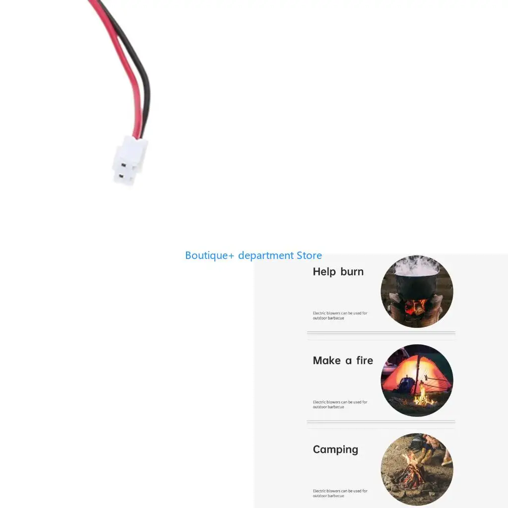 

E1PD Кемпинг Дымоход Стартер Пикник Приготовление Барбекю Электрический Вентилятор Плавильщик Металла Вентилятор Барбекю Турбо В